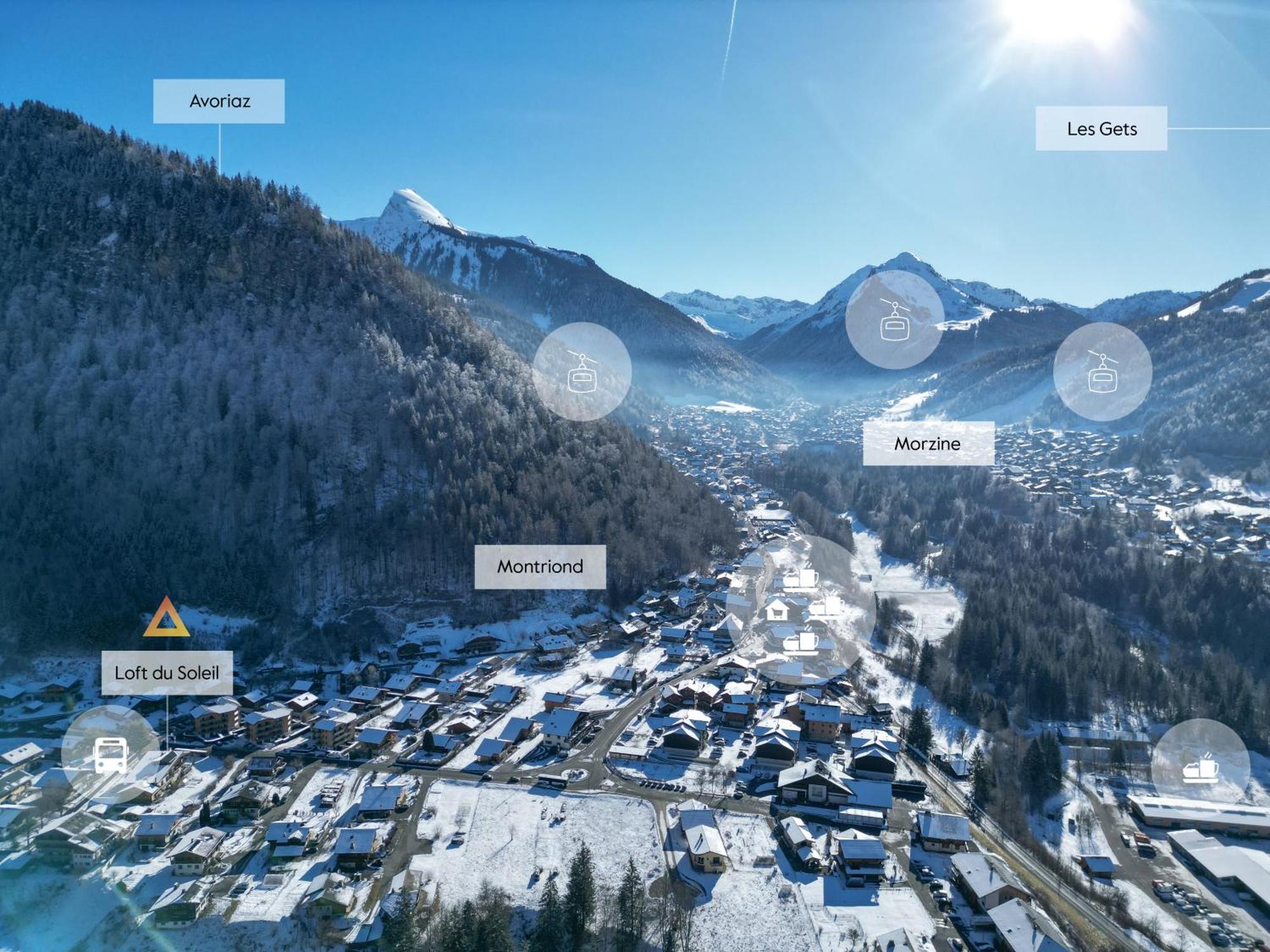 Roof Top Moutain View Direct Access Morzine Avoriaz Montriond Esterno foto